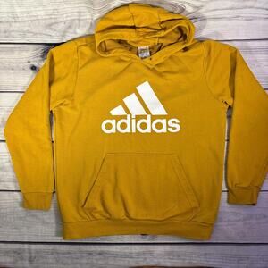 Adidas Sz Large Yellow Hidden Logo Hoodie Logo No drawstring